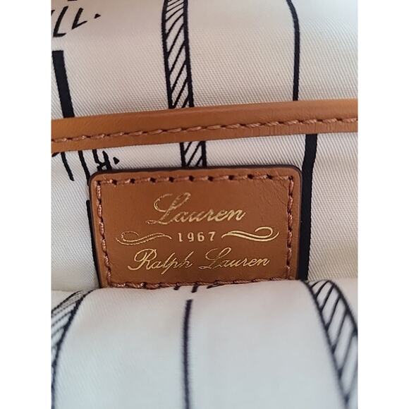 LAUREN by RALPH LAUREN Caldwell Beltin Equestrian Design Convertible Hobo NEW - Picture 6 of 13